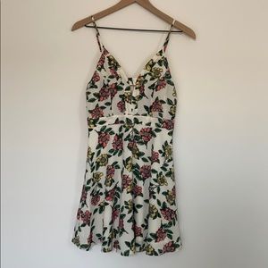 White floral dress